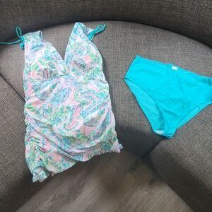 Colorful Paisley Swimsuit Set